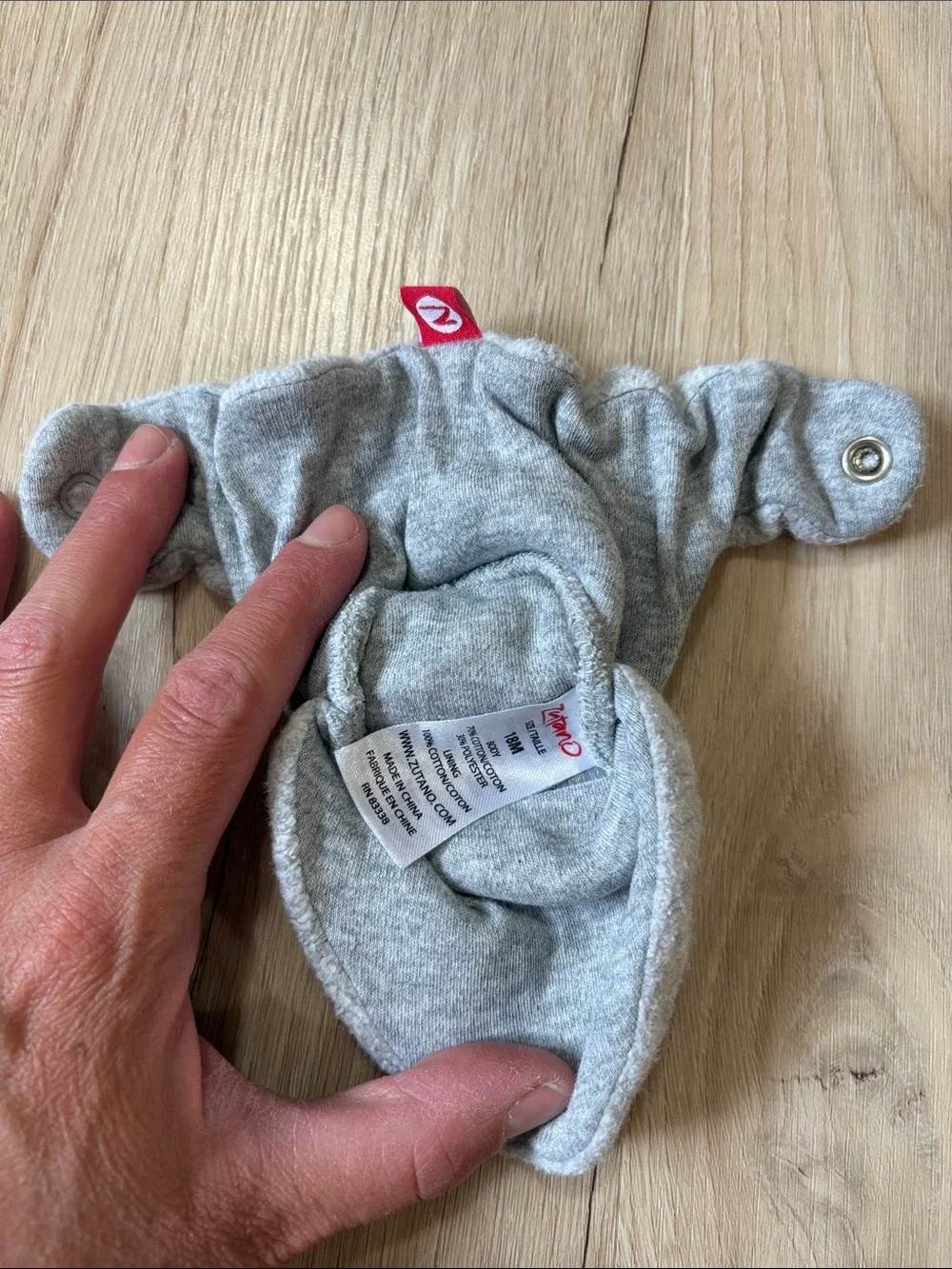 Zutano Fleece Baby Booties Stay On Snap Bundle Size 18M 3 Pairs Navy Gray Brown